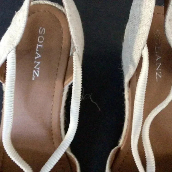 Solanz Espadrille Rebekah Wedge in Beige - Picture 4 of 5